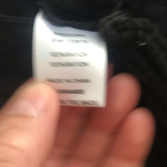 Love Tree sz Large black white rayon romper - Picture 3 of 11